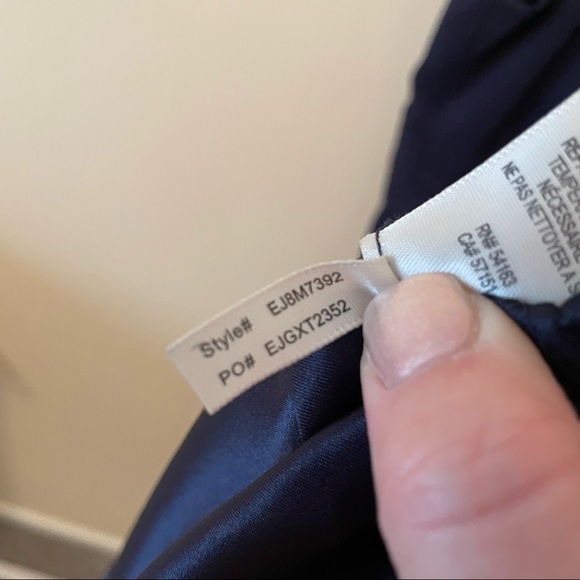 Eliza J Beaded Halter Tiered Chiffon Gown - Picture 7 of 10